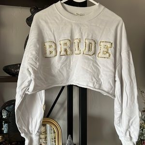 XS BRIDE CROP SWEATSHIRT